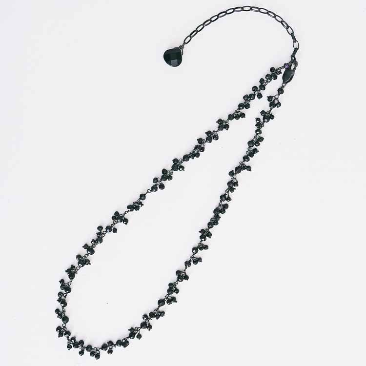 Tiny Gem Choker Necklace - erin gallagher variant--Onyx