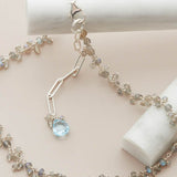 Tiny Gem Choker Necklace - erin gallagher variant--Labradorite