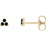 Trio Stud Earring - erin gallagher variant--Spinel variant--14K-yellow-gold