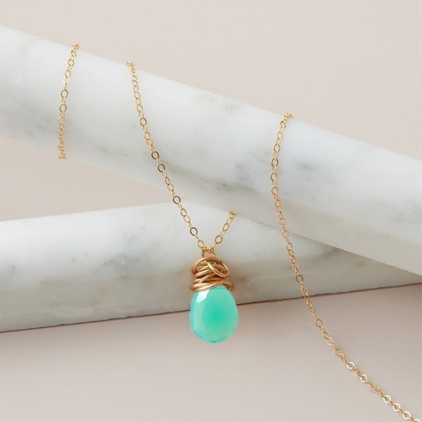 'Trista' - Chrysoprase Necklace - erin gallagher