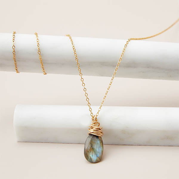 'Trista' Custom Gemstone Necklace - erin gallagher