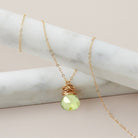 'Trista' - Peridot Necklace - erin gallagher