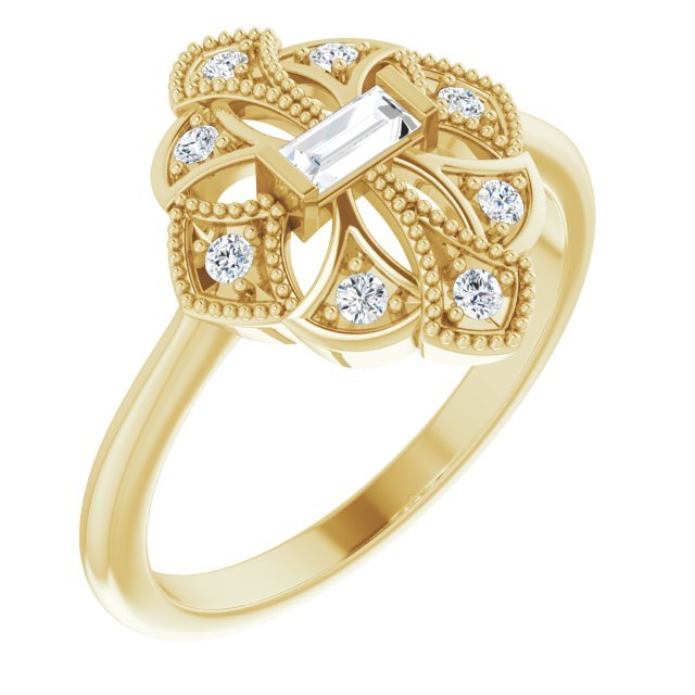 Vintage-Inspired Diamond Ring - erin gallagher