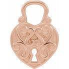 Vintage Lock Heart Pendant - erin gallagher