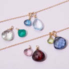 Violet Custom 2 Gemstone Necklace - erin gallagher