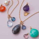 Violet Custom 2 Gemstone Necklace - erin gallagher