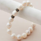 White Pearl Stretch Bracelet - erin gallagher