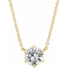 White Sapphire Pendant Necklace - erin gallagher