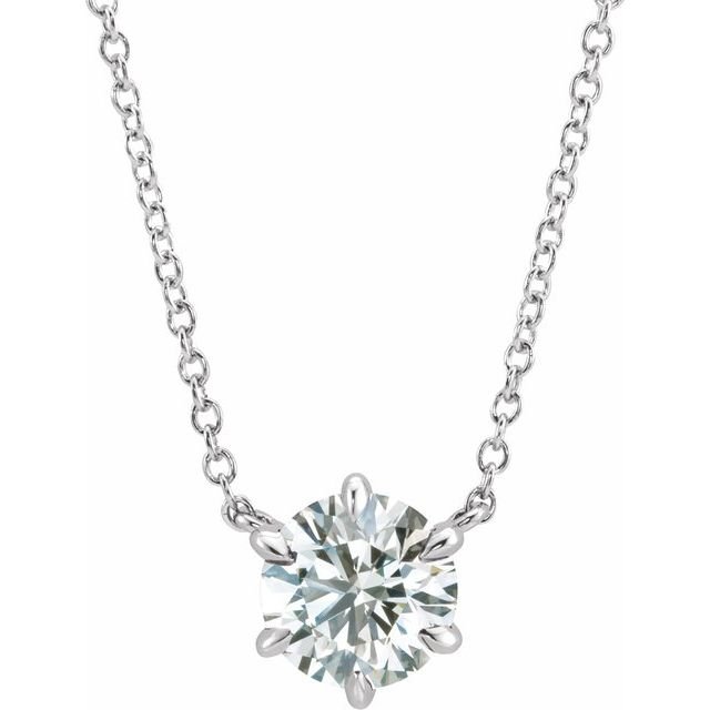 White Sapphire Pendant Necklace - erin gallagher