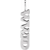 WWJD Charm - erin gallagher variant--Sterling-silver variant--14K-white-gold