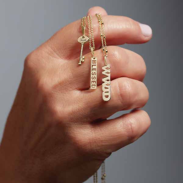 WWJD Charm - erin gallagher variant--14K-yellow-gold