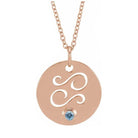 Zodiac Gemstone Charm Necklace - erin gallagher