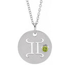 Zodiac Gemstone Charm Necklace - erin gallagher