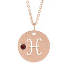 Zodiac Gemstone Charm Necklace - erin gallagher